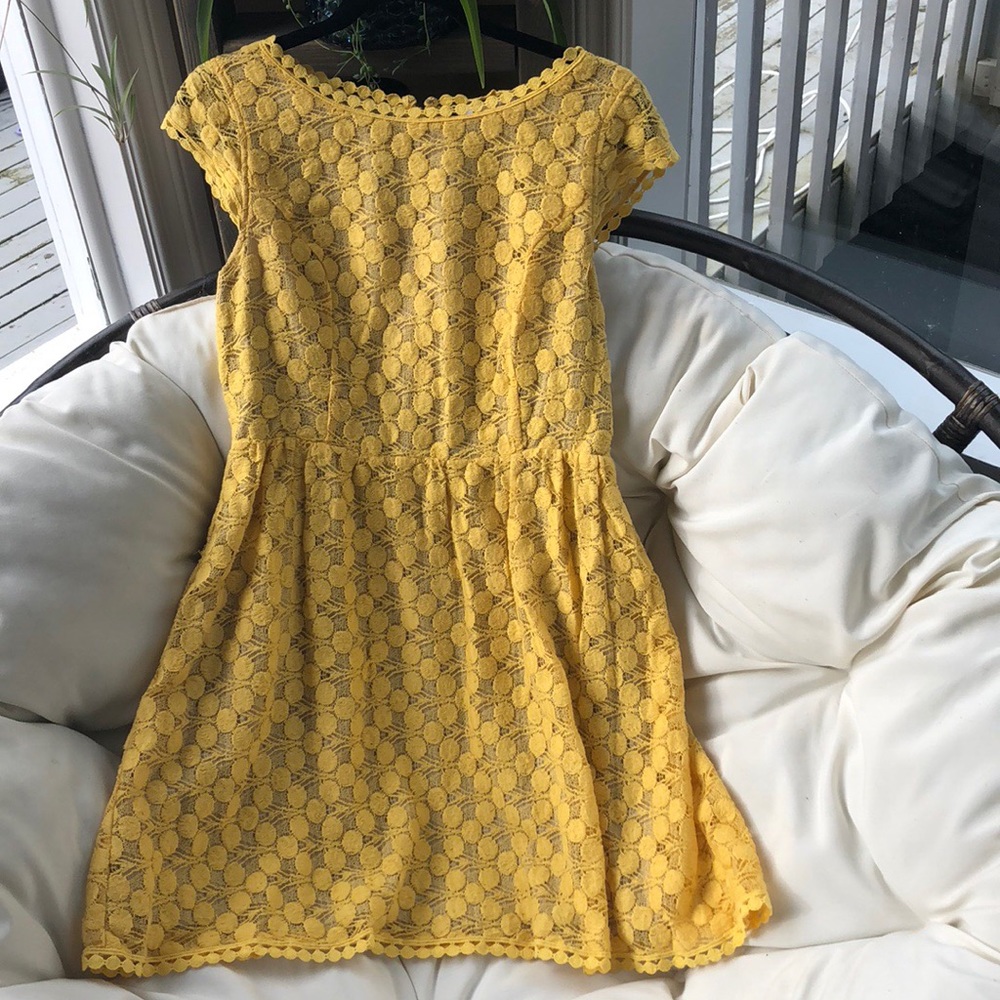Kensie yellow day cocktail dress medium
